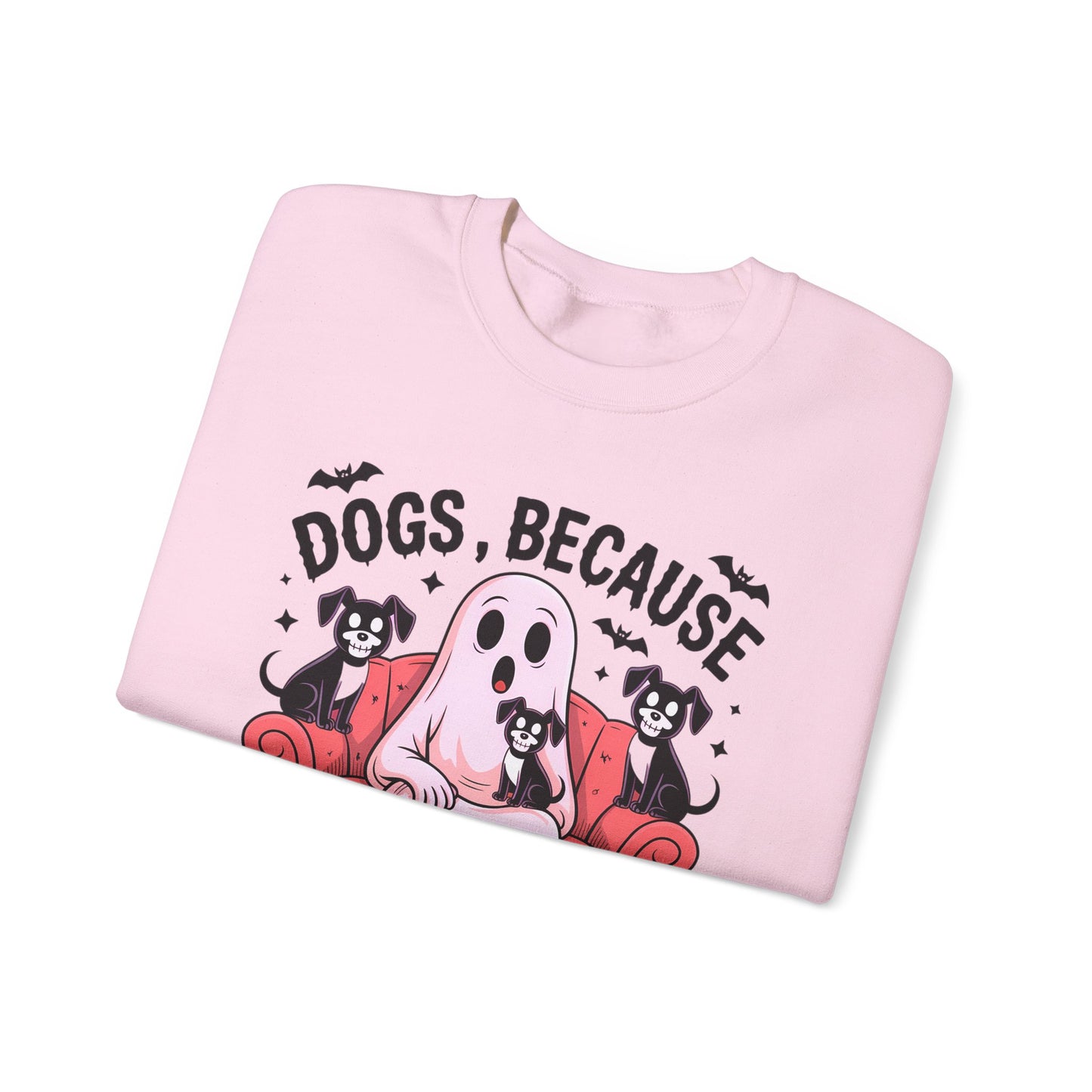 Cozy Ghost Dog Sweatshirt | Unisex Crewneck, Perfect for Pet Lovers, Halloween, Fall Fashion, Gifts for Dog Owners, Cute Dog Sweater, Funny