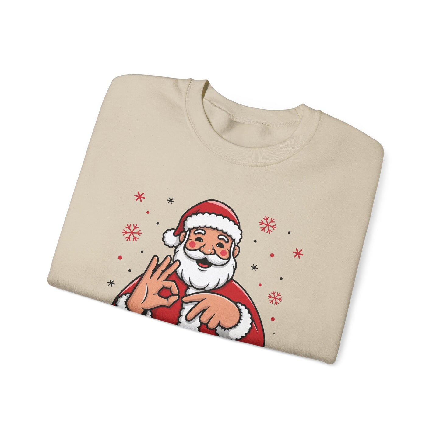 Six Seven Santa Funny Christmas Sweatshirt Cozy Holiday Crewneck for Men & Women | Santa Graphic Pullover | Warm Festive Gift for Friends