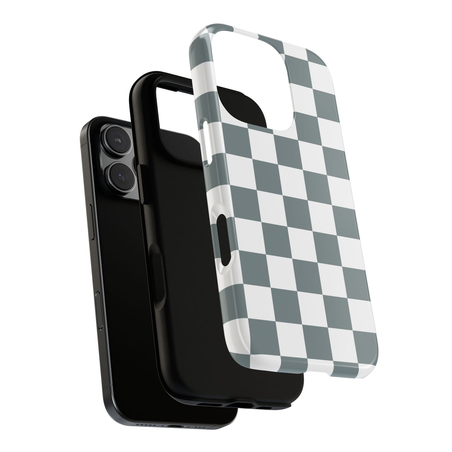 Stylish Checkerboard Phone Case, Durable Phone Cover, Unique Gift, iPhone 17 Pro, 17, 17 Air, 16, 15, 14, 13, 12, 11, X, XR, XS MAX