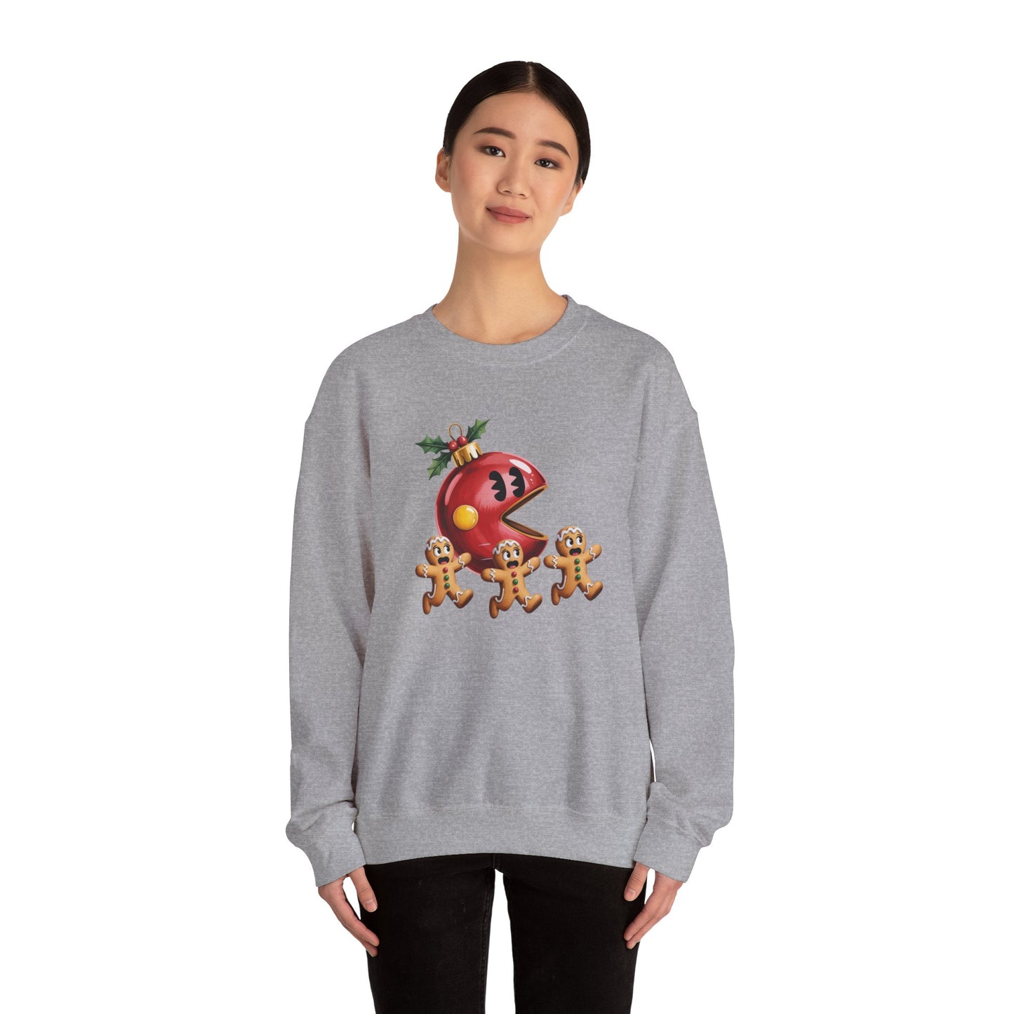 Festive Crewneck Sweatshirt, Christmas Gift, Holiday Apparel, Cozy Winter Wear, Casual Sweater, Fun Graphic Sweatshirt