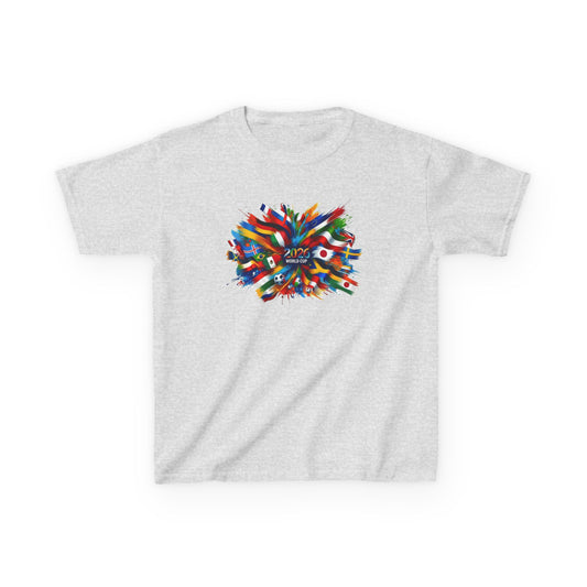Colorful Paint Splash Kids T-Shirt | 2026 USA Soccer Tee for Kids | Abstract Art Graphic Shirt | Fun Youth Fan Gift, Football Lover Gift