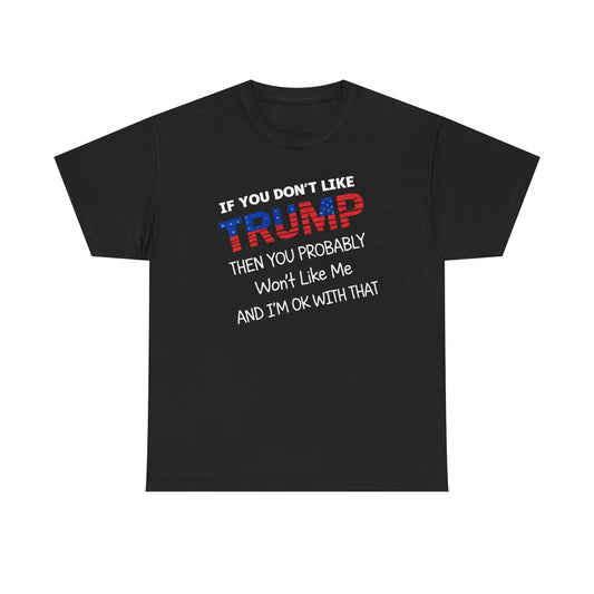 If You Don't Like Trump Then You Probably Won't Like Me T-Shirt, MAGA Men's, 2025 Trump Shirt, Republican T Shirt, Voting Shirt, MAGA Ladies