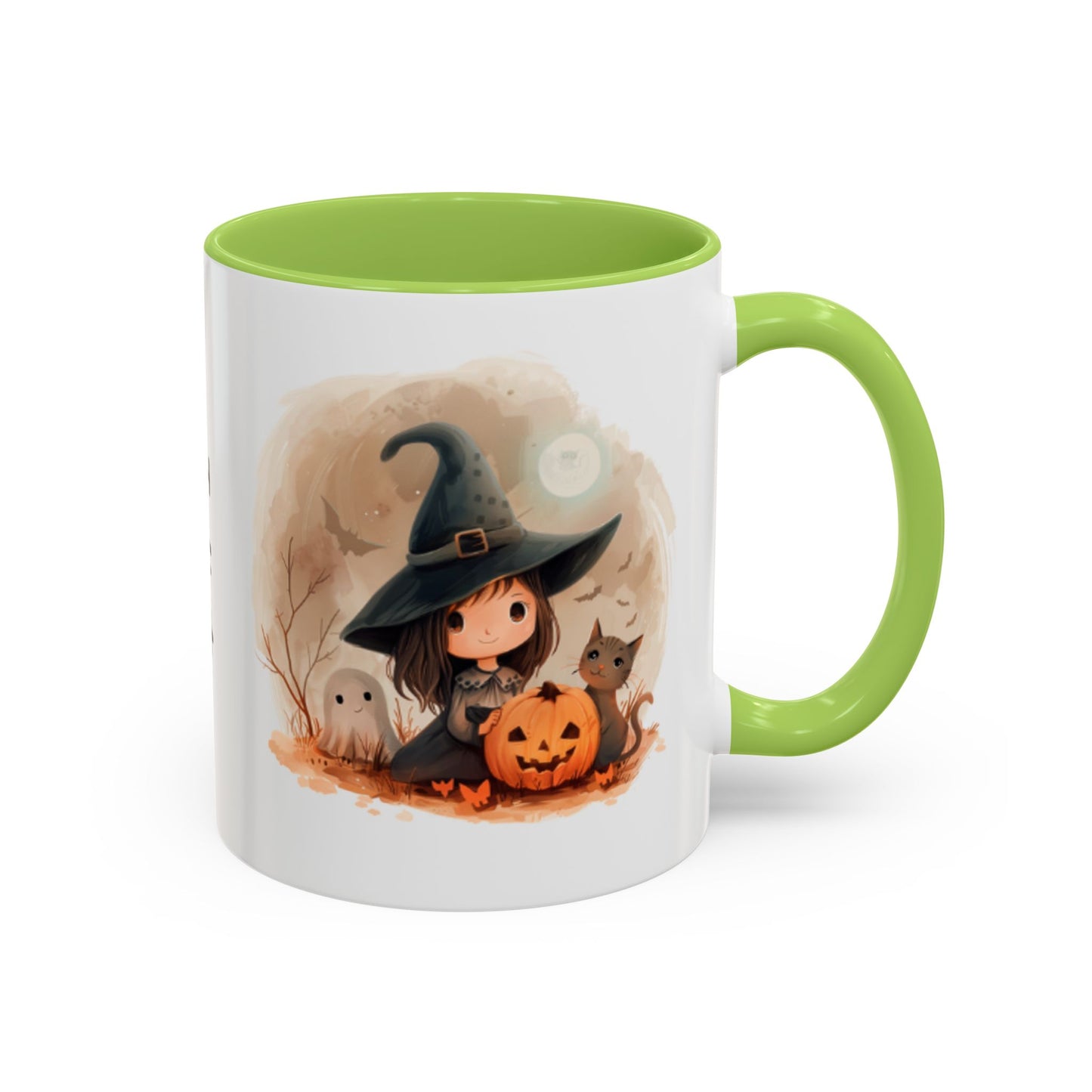 Personalized Witch Coffee Mug, Personalized Halloween Mug, Cute Witch Gift, Fall Decor, Coffee Cup for Kids