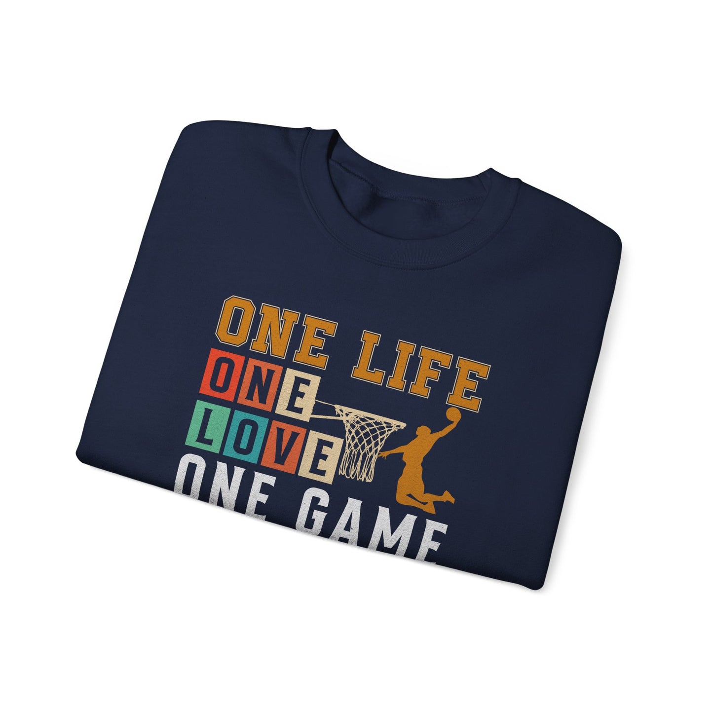 Basketball Sweatshirt with Motivational Quote, Perfect for Sports Lovers, Team Spirit, Gifts for Athletes, Friends, Players