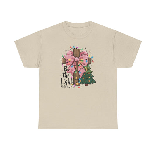 Be the Light Christian T-Shirt | Matthew 5:14 Bible Verse Shirt | Faith Graphic Tee | Christmas Christian Shirt | Inspirational Jesus Gift