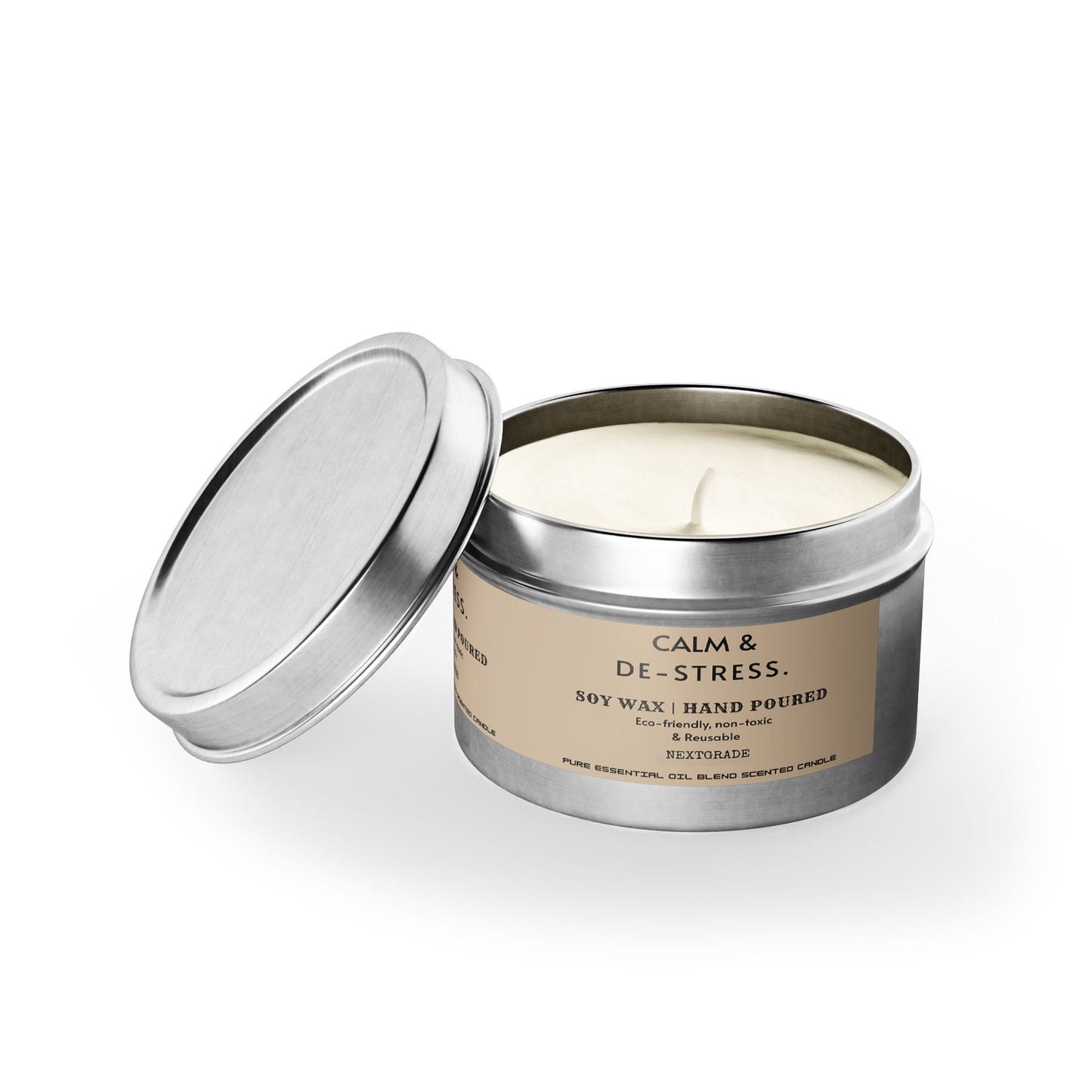 Calm And De Stress Soy Wax Candle, Candle Gift, Birthday Candle, Housewarming Candle
