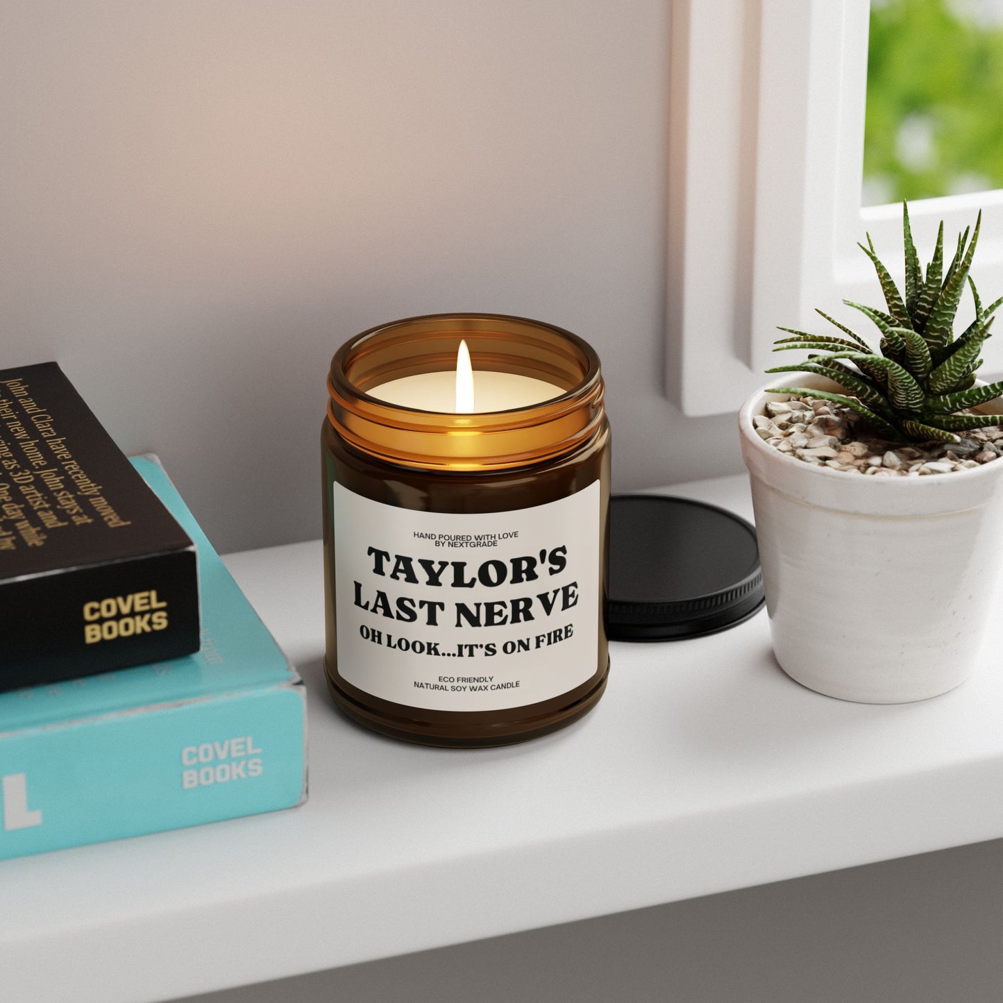 Personalized Last Nerve Scented Candle Custom Last Nerve Scented Soy Candle, Custom Name Candle, Funny Gift, Candle Gift, Funny Candle,