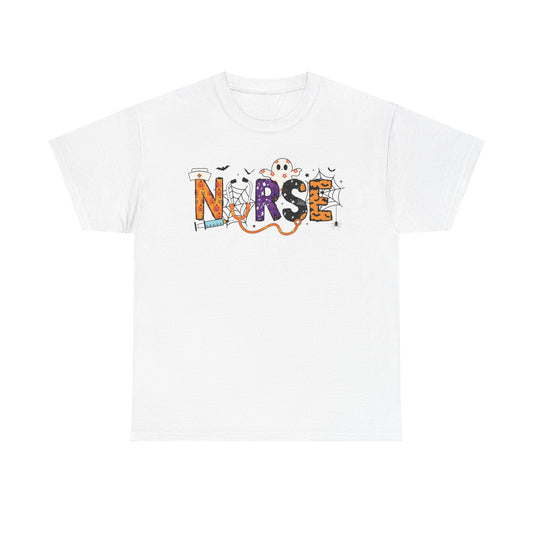 Nurse Graphic Tee, Funny T-Shirt for Nurses, Great Gift for Healthcare Workers, Nursing Student Apparel, Halloween-Themed Nursing Shirt