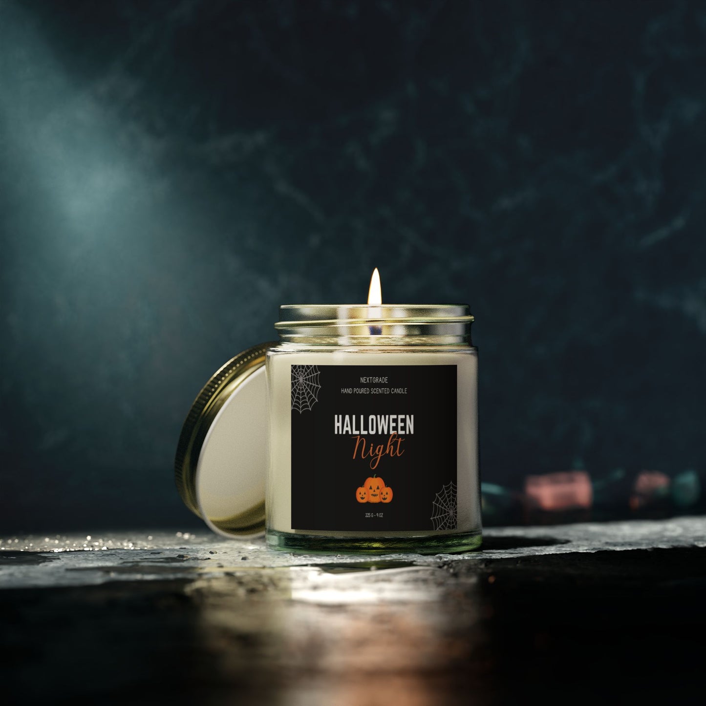 Halloween Night Scented Candles, Halloween Candles Scented, Spooky Candles - Gothic Décor Decorations - Halloween Gifts for Women, Men