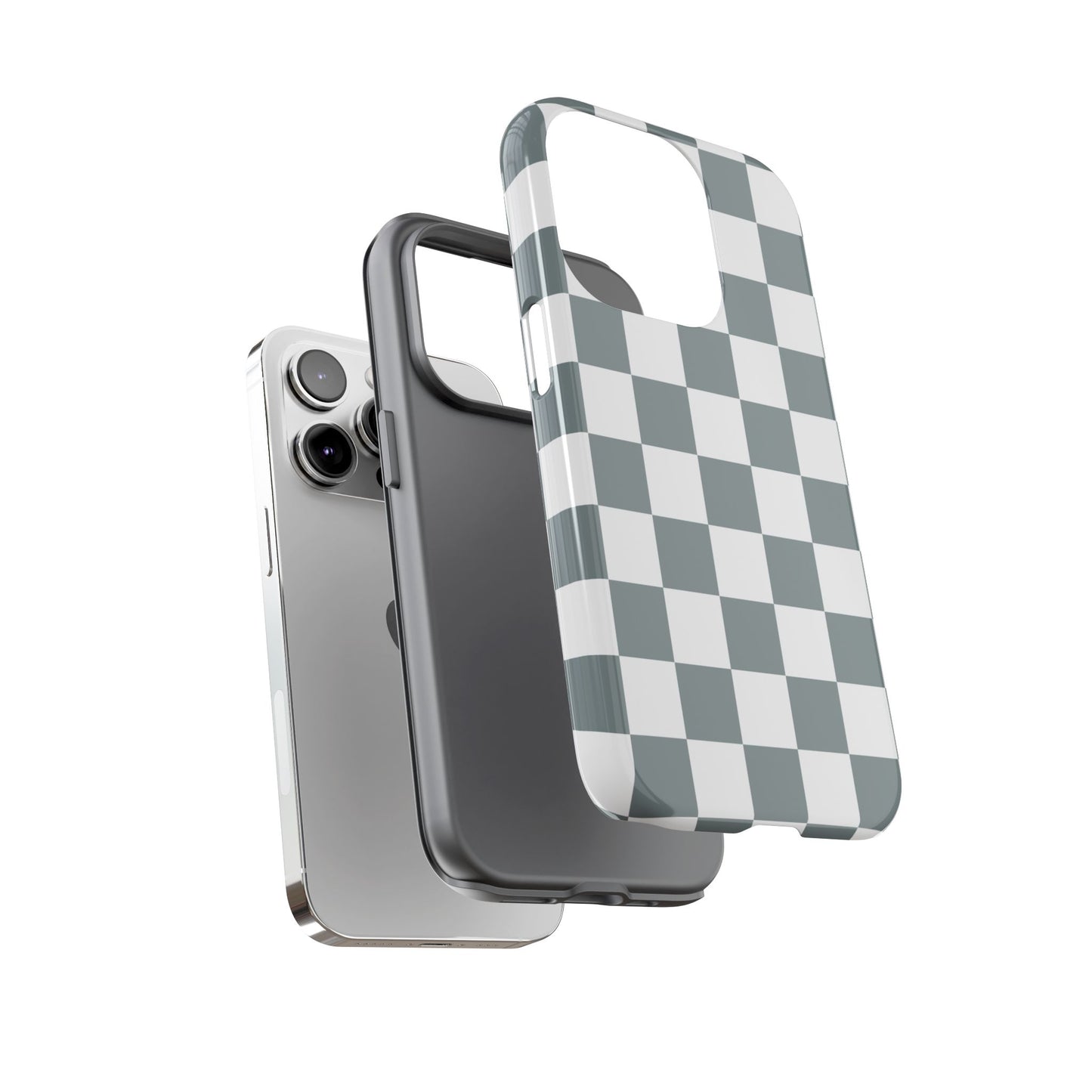 Stylish Checkerboard Phone Case, Durable Phone Cover, Unique Gift, iPhone 17 Pro, 17, 17 Air, 16, 15, 14, 13, 12, 11, X, XR, XS MAX