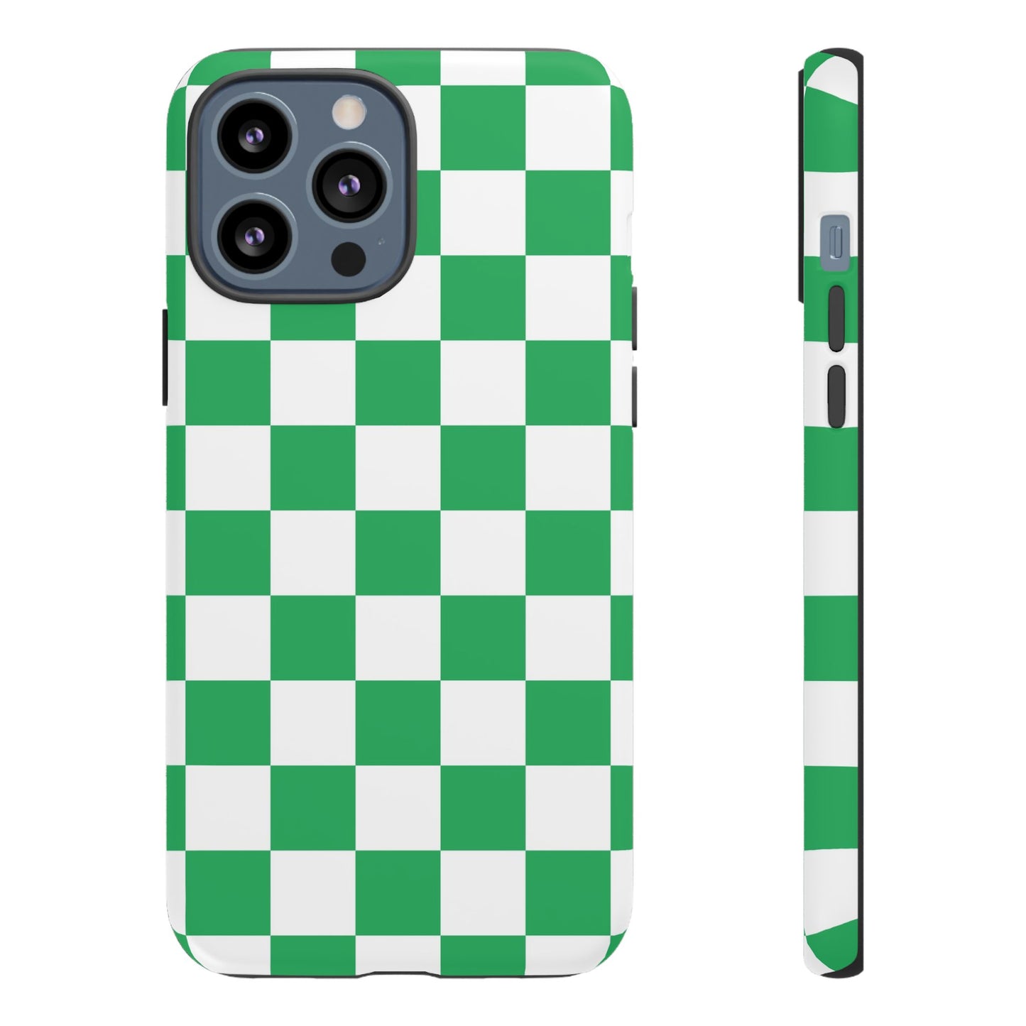 Green Checkerboard Phone Case, iPhone 17 Pro, 17, 16, 15, 14, 13, 12, 11, X, XR, XS MAX, Mobile Cover, Gift for Students, Phone Accessory