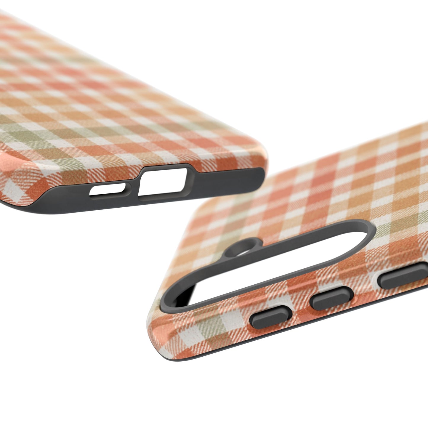 Boho Checkered Phone Case | Neutral Aesthetic Plaid Case | Retro Minimalist Check Design | iPhone Cover | Samsung Cover