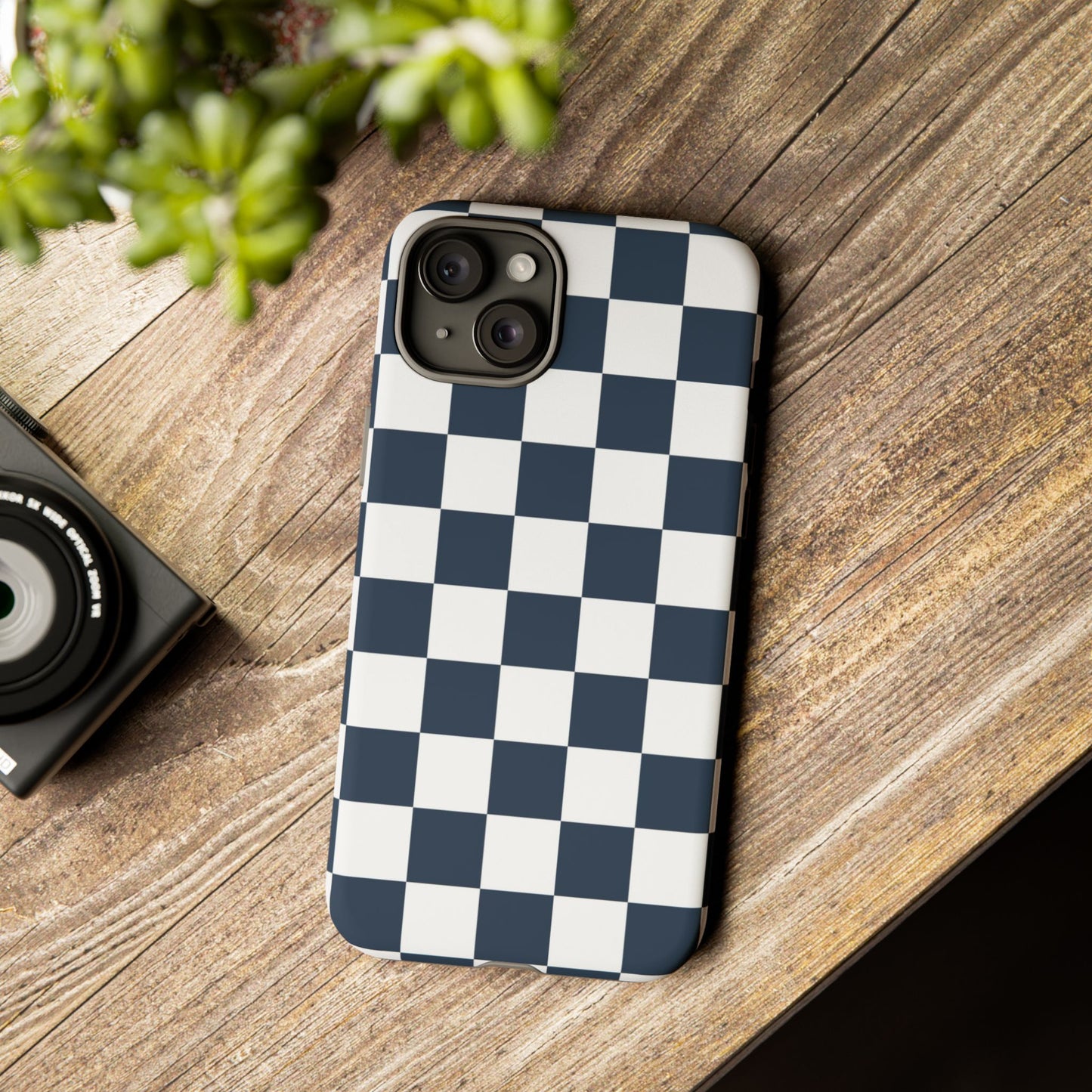 Checkered Pattern iPhone Case, iPhone Cover, Modern iPhone Accessory, Gift for Him, Trendy Mobile Protection