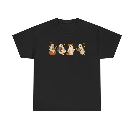 Halloween Ghost Unisex Tee, Halloween Tshirt, Fall T-Shirt, Spooky Shirt, Halloween Costume, Casual Wear