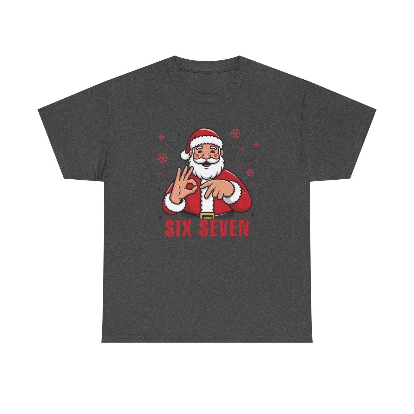 Six Seven Santa Funny Christmas T-Shirt  Humorous Holiday Tee for Men & Women | Trendy Santa Graphic Shirt | Gift for Friends