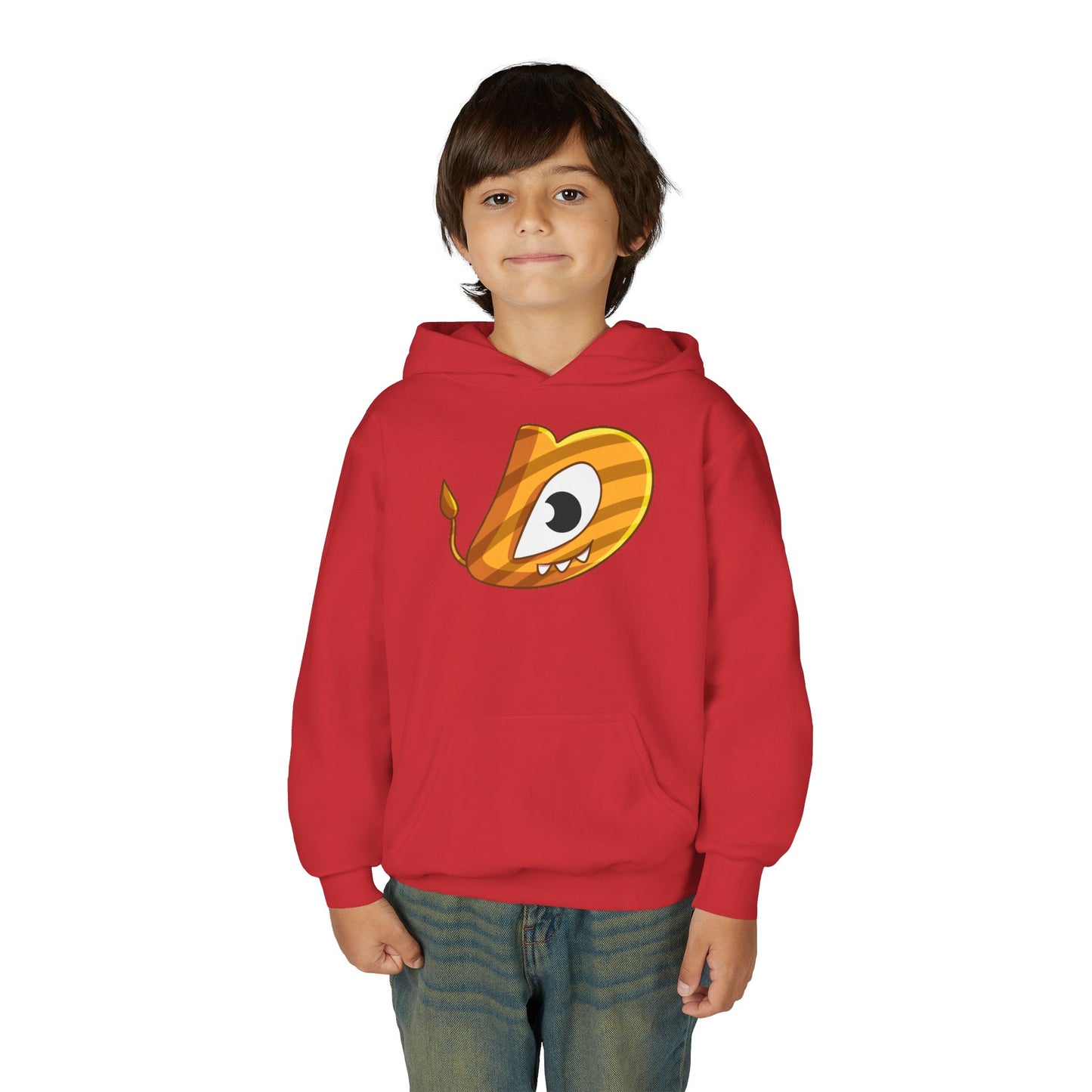 Whimsical Youth Hoodie with Playful Design, Cute Sweatshirt for Kids, Fun Gift for Birthdays, Cozy Winter Wear, Cartoon Style