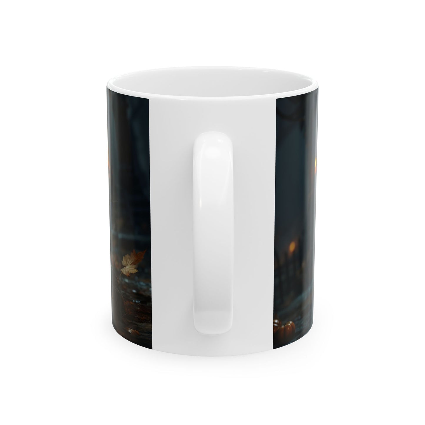 Halloween Pumpkin Ceramic Mug, Spooky Coffee Cup, Fall Decor, Gift for Halloween Lovers, Jack-O'-Lantern Mug, Seasonal Drinkware