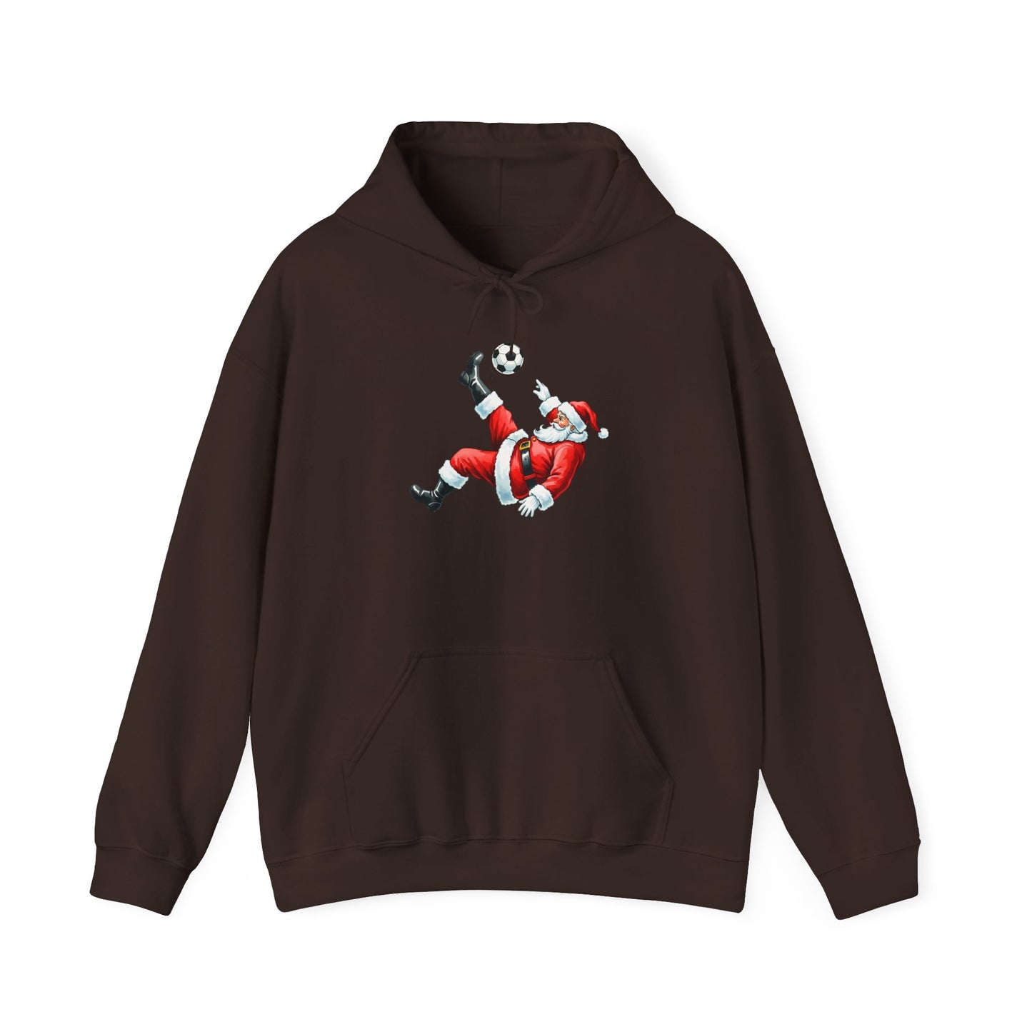 Santa Soccer Hoodie, Christmas Sportswear, Holiday Gift, Winter Fashion, Cozy Sweatshirt, Festive Apparel, Football Lover