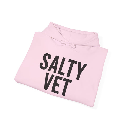 Salty Vet Hooded Sweatshirt, Cozy Unisex Hoodie for Veteran, Perfect Gift for Vets, Veterinarians, Casual Wear