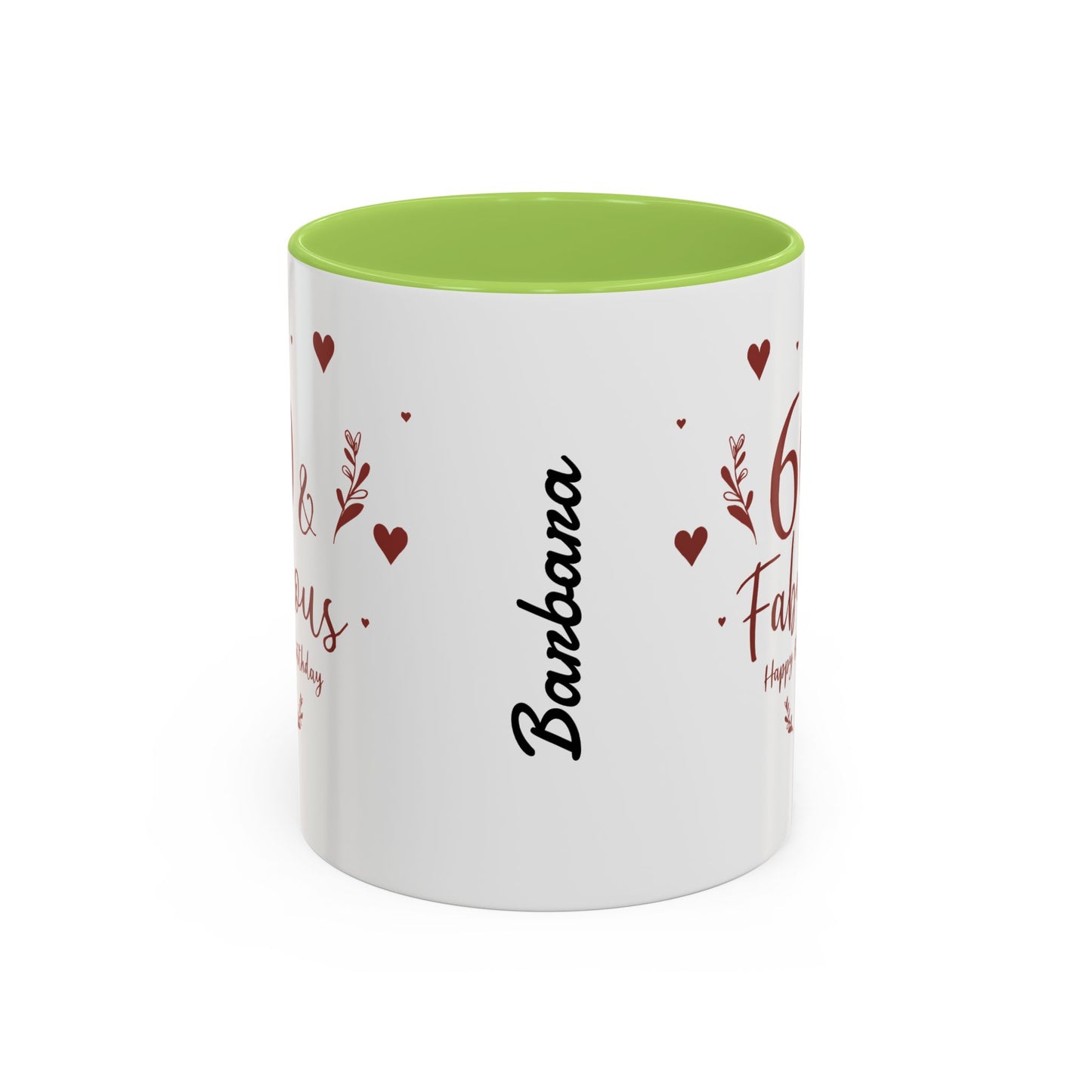 Personalized 60th Birthday Coffee Mug 60 & Fabulous, Birthday Gift, Custom Mug, Fun Coffee Cup, Celebration Drinkware, Personalized Present