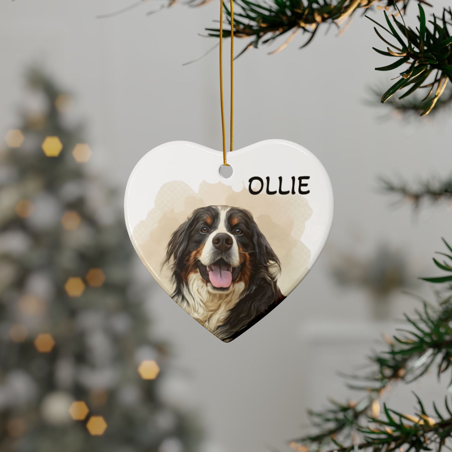 Personalized Dog Ornaments, Pet Holiday Decor for Weddings, Dog Lovers, Christmas Tree Ornament, Gift for Dog Owners