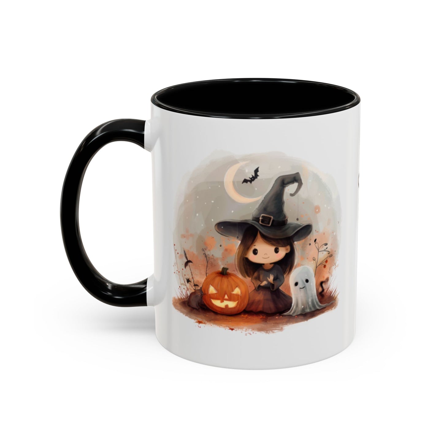 Personalized Witch Coffee Mug, Personalized Halloween Mug, Cute Witch Gift, Fall Decor, Coffee Cup for Kids