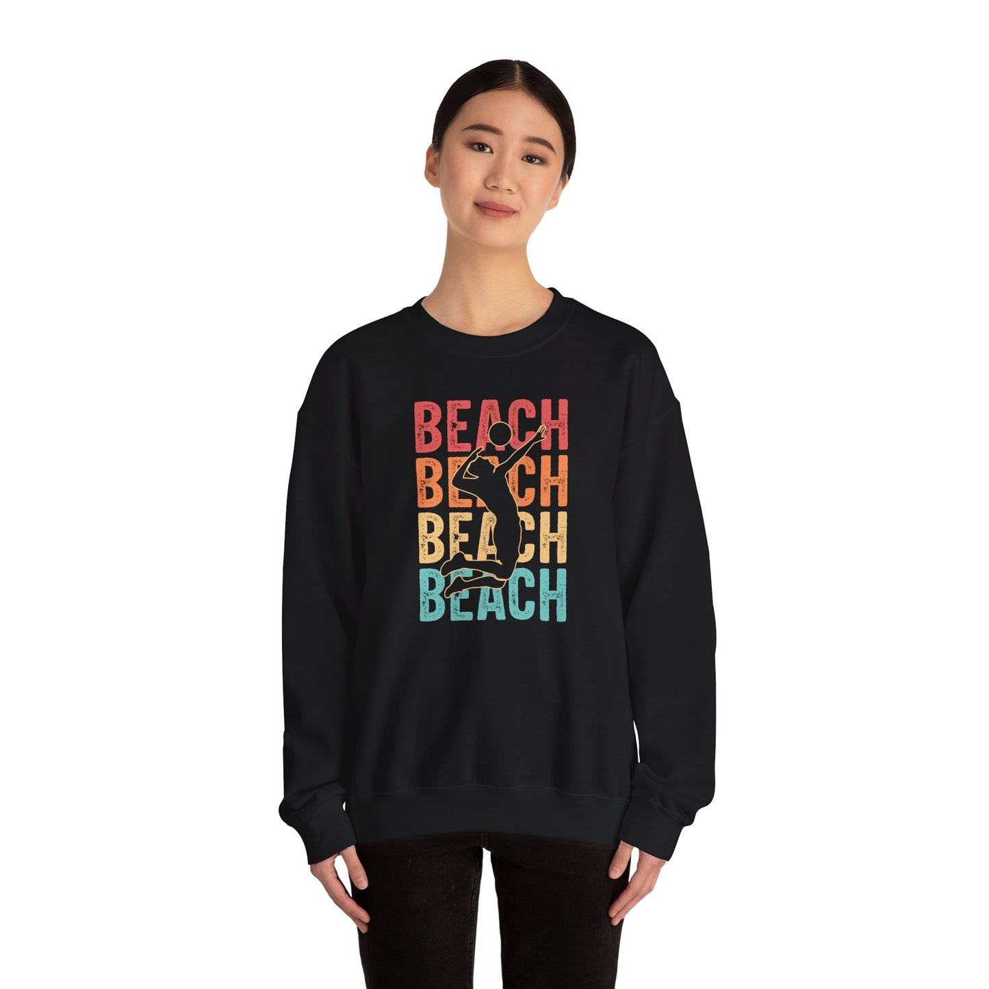 Beach Vibes Unisex Crewneck Sweatshirt - Perfect for Summer Days, Beach Lovers, Vacation, Casual Wear, Gift Idea