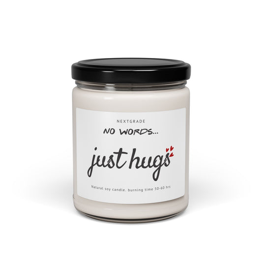 Sympathy Gifts for Loss of Loved One, No Words Just Hugs, Bereavement, Grief, Think of You, Condolence, Get Well Candle for Women