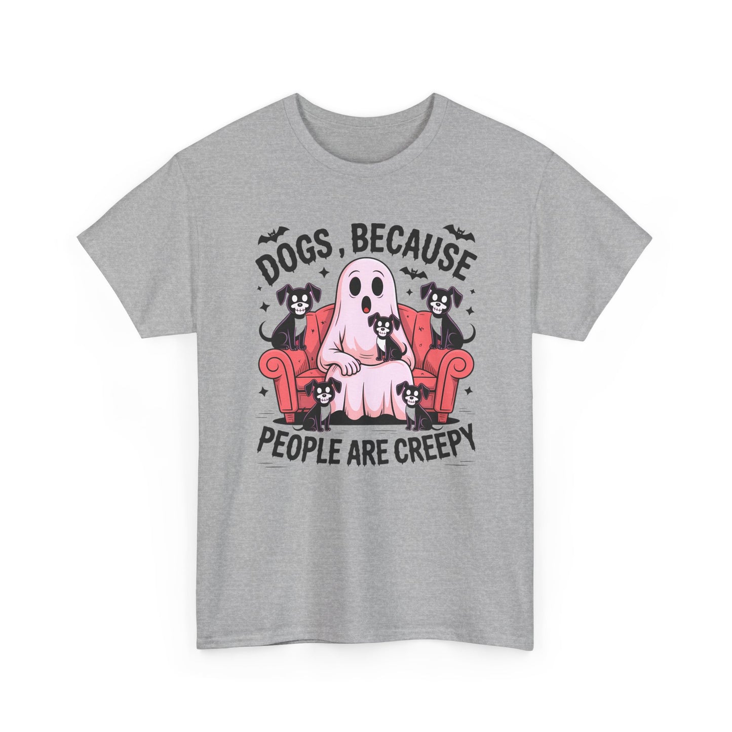 Cozy Ghost Dog Tshirt | Unisex Crewneck, Perfect for Pet Lovers, Halloween, Fall Fashion, Gifts for Dog Owners