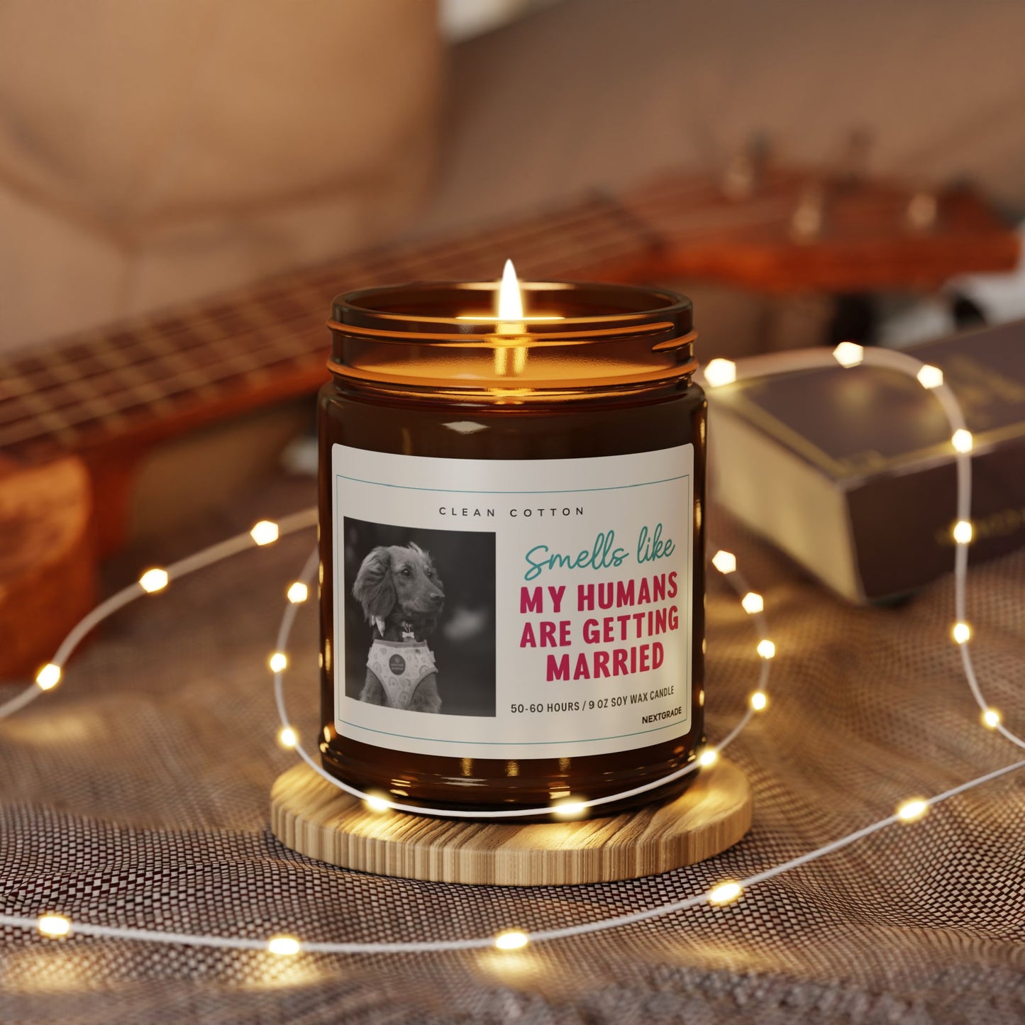 Soy Candle, Smells Like My Humans Are Getting Married | Wedding Favor, Pet Owner Gift, Home Fragrance, Celebration Decor, Aromatherapy
