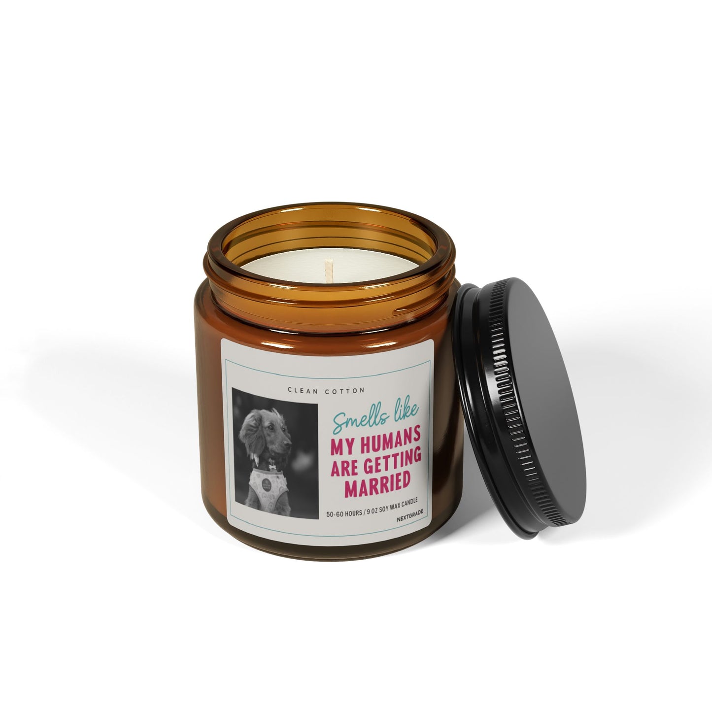 Soy Candle, Smells Like My Humans Are Getting Married | Wedding Favor, Pet Owner Gift, Home Fragrance, Celebration Decor, Aromatherapy