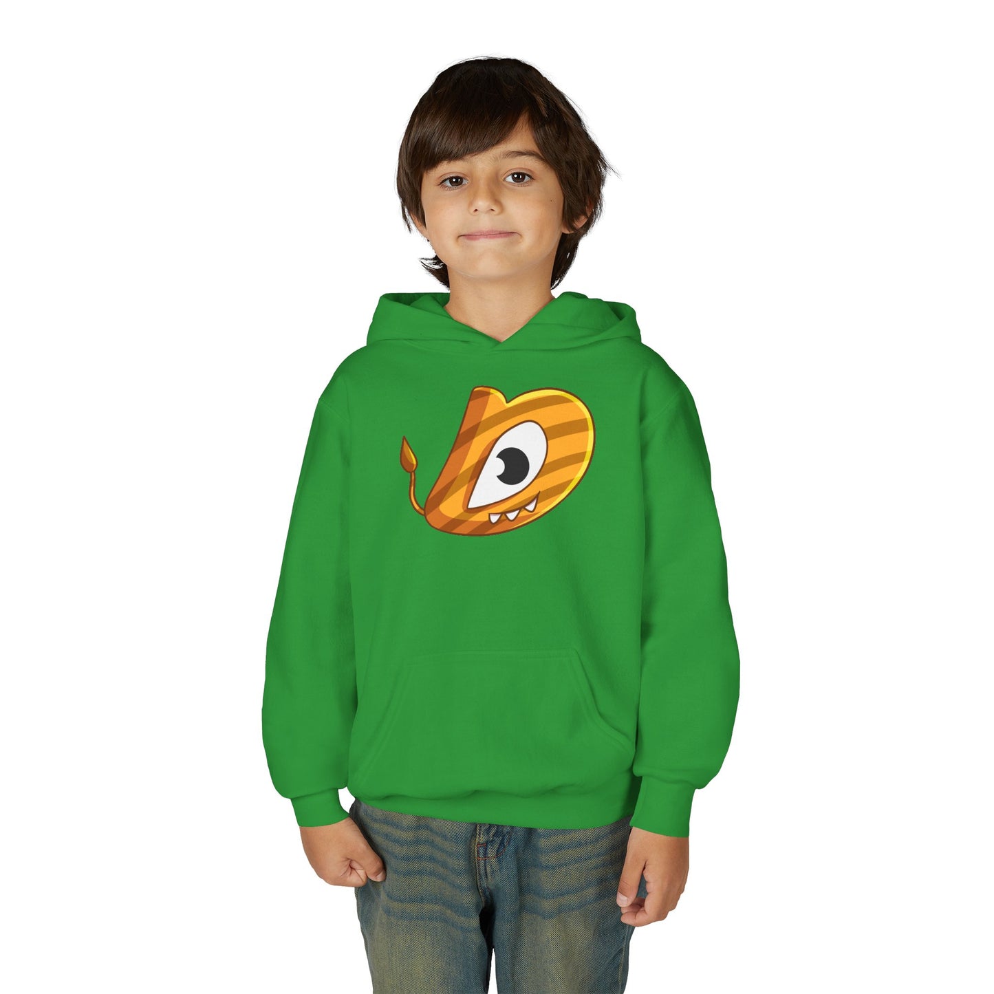 Whimsical Youth Hoodie with Playful Design, Cute Sweatshirt for Kids, Fun Gift for Birthdays, Cozy Winter Wear, Cartoon Style