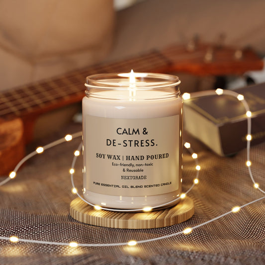 Calm And De Stress Soy wax Candle, Scented Candle, Best For Gift, Candle Gift, Housewarming Gift