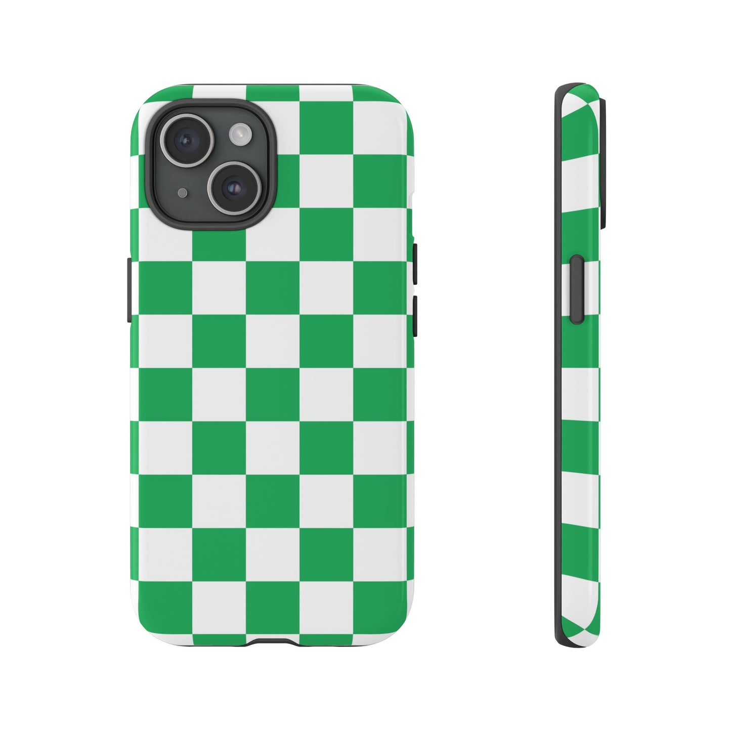 Green Checkerboard Phone Case, iPhone 17 Pro, 17, 16, 15, 14, 13, 12, 11, X, XR, XS MAX, Mobile Cover, Gift for Students, Phone Accessory