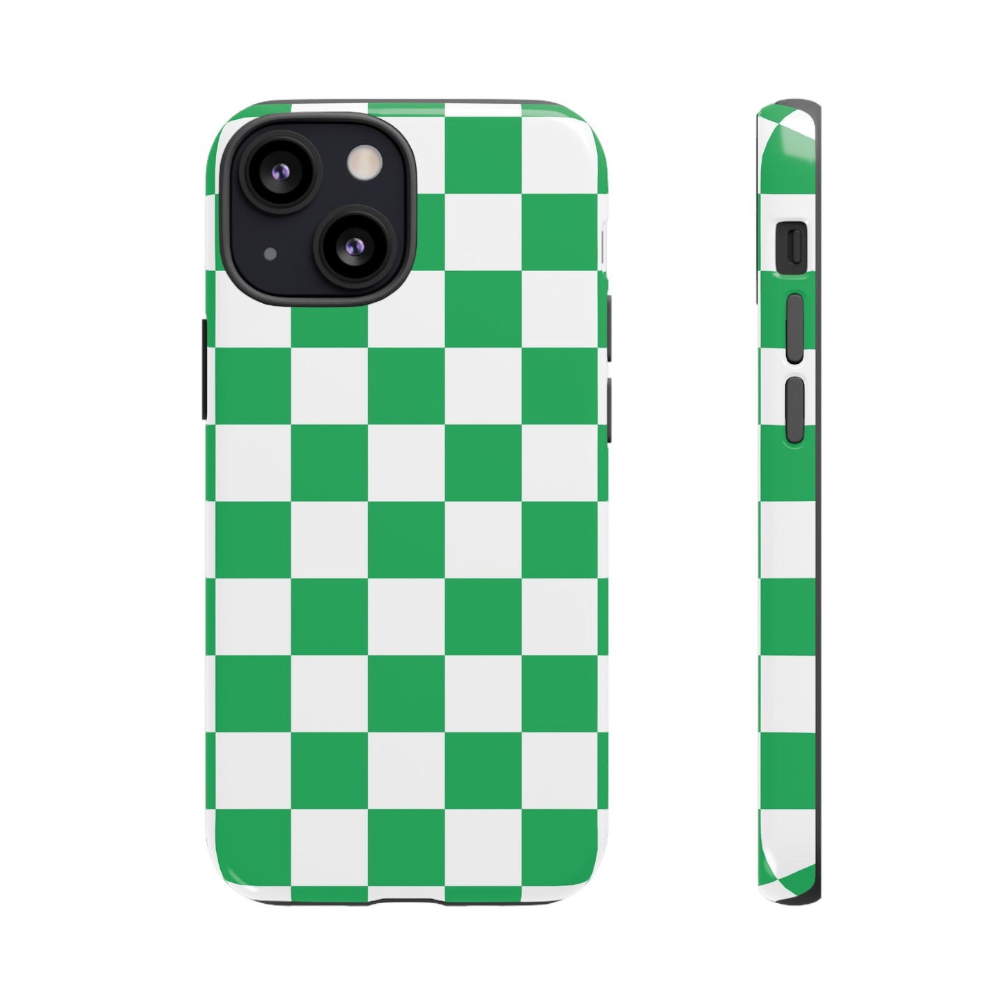 Green Checkerboard Phone Case, iPhone 17 Pro, 17, 16, 15, 14, 13, 12, 11, X, XR, XS MAX, Mobile Cover, Gift for Students, Phone Accessory