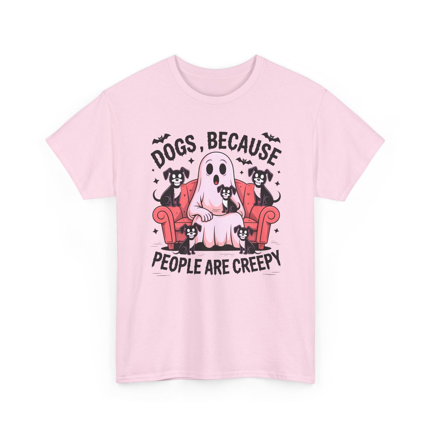 Cozy Ghost Dog Tshirt | Unisex Crewneck, Perfect for Pet Lovers, Halloween, Fall Fashion, Gifts for Dog Owners
