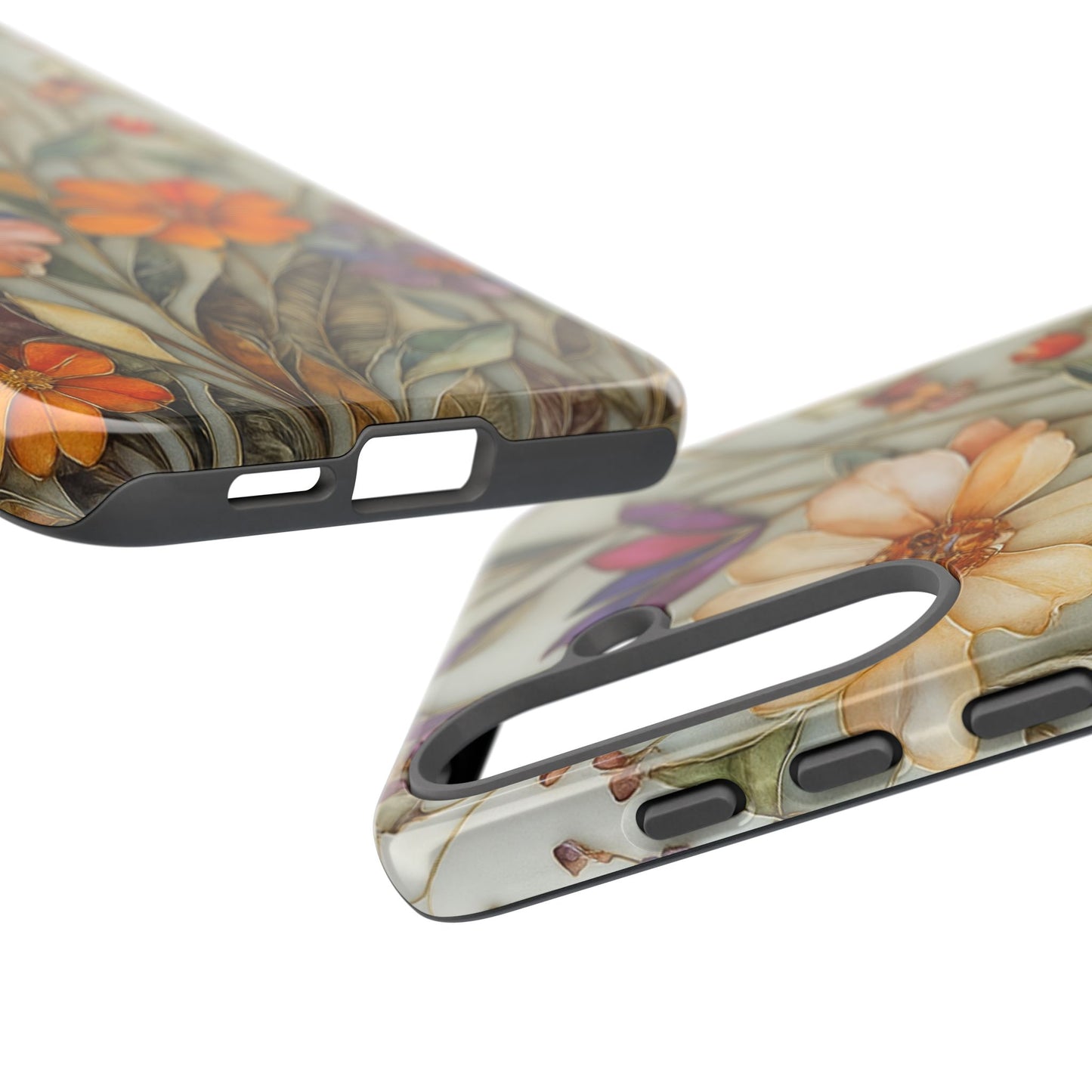 Phone case For iPhone & Samsung, Wildflower Mosaic MagSafe iPhone Case: Botanical Floral Design iPhone