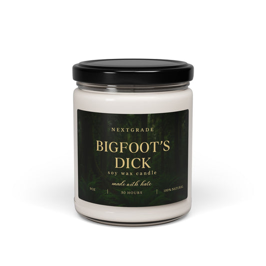 Bigfoot - Snot Barn Scented Candles 9 oz, Bigfoots Di@k Soy Wax Candle, Gag Gift Candle, Sarcastic Humor Candle, Novelty Gift for Friends