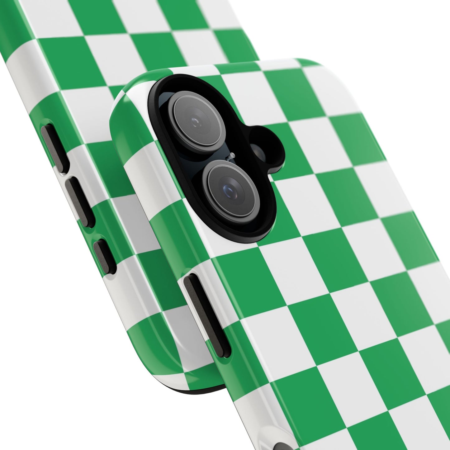 Green Checkerboard Phone Case, iPhone 17 Pro, 17, 16, 15, 14, 13, 12, 11, X, XR, XS MAX, Mobile Cover, Gift for Students, Phone Accessory