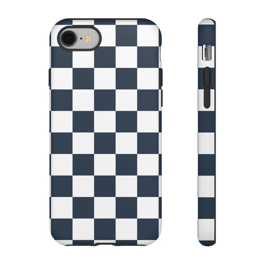 Checkered Pattern iPhone Case, iPhone Cover, Modern iPhone Accessory, Gift for Him, Trendy Mobile Protection