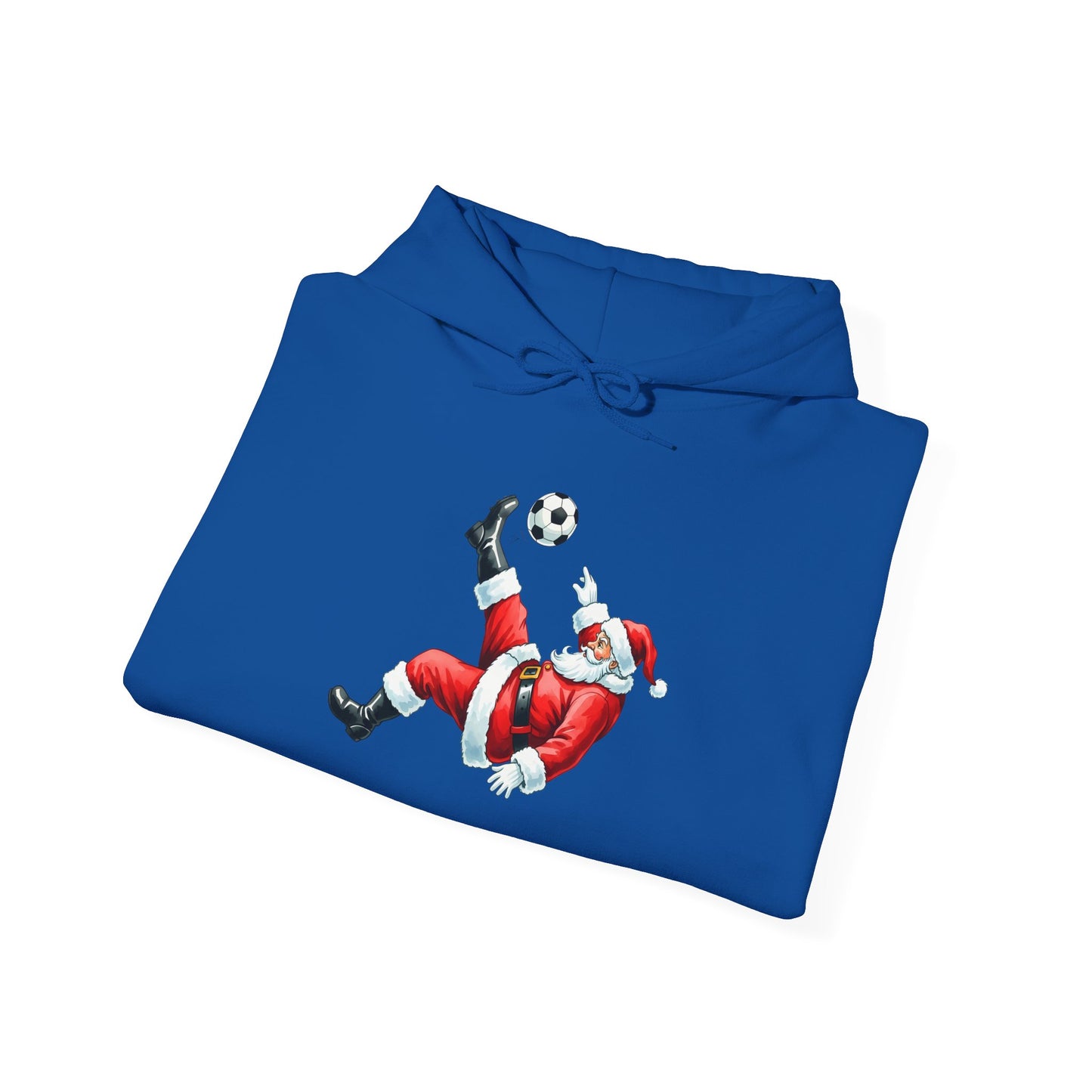 Santa Soccer Hoodie, Christmas Sportswear, Holiday Gift, Winter Fashion, Cozy Sweatshirt, Festive Apparel, Football Lover