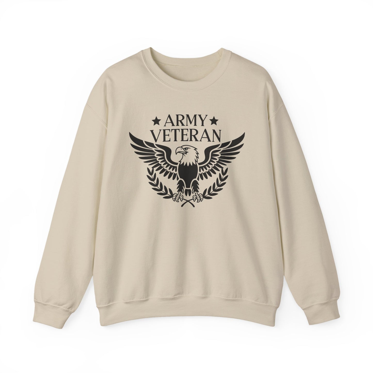 Army Veteran Crewneck Sweatshirt, Tribute Apparel, Gift for Veteran, Military Pride Sweatshirt, Comfortable Casual Wear, Veteran Day Gift