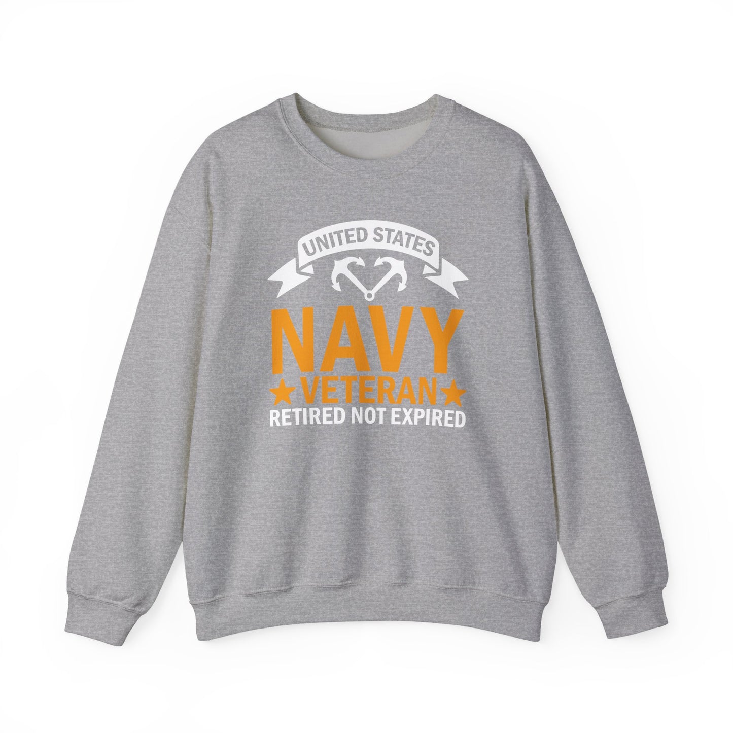 Navy Veteran Crewneck Sweatshirt, Military Pride Sweater,  Gift for Veterans, Retirement Gift, Casual Comfort Wear, Gift for mom