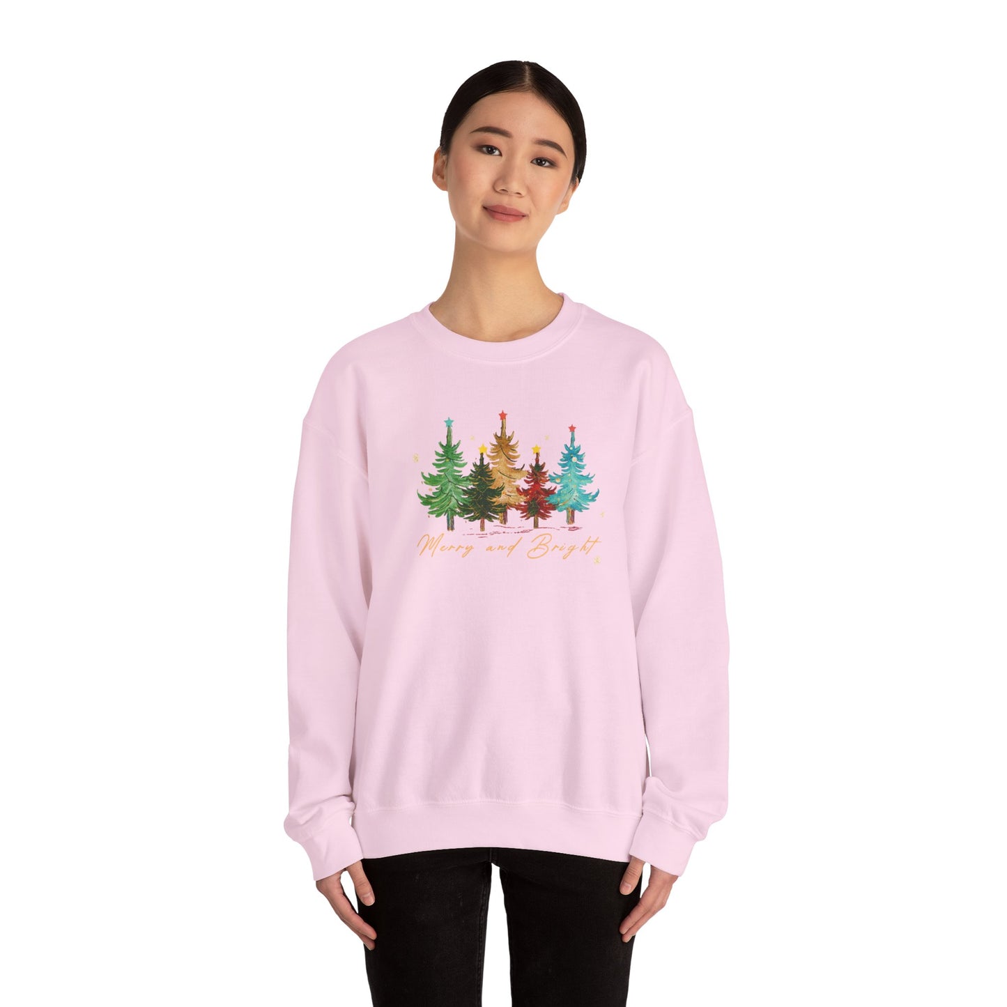 Cozy Christmas Trees Sweatshirt, Holiday Apparel, Warm Sweater Gift, Nature Lover Top, Christmas and Winter Essential, Christmas  day Gift