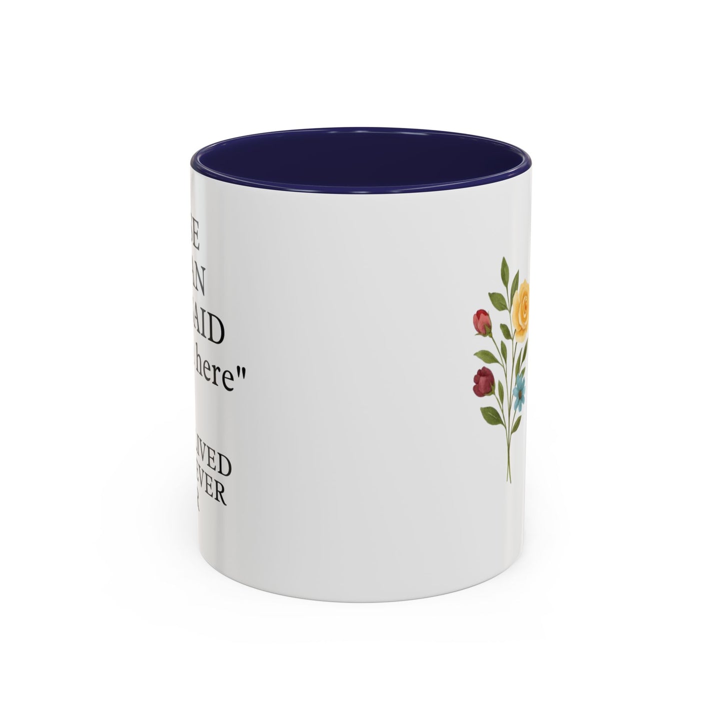 Personalized Retirement Coffee Mug, Floral Design, Gift for Retirees, Custom Name Mug, Celebration Drinkware, Retirement Day Gift
