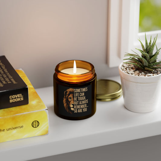 Inspirational Scented Candles, Motivational Gift for Home, Aromatherapy, Relaxation, Lion Design, Self-Care