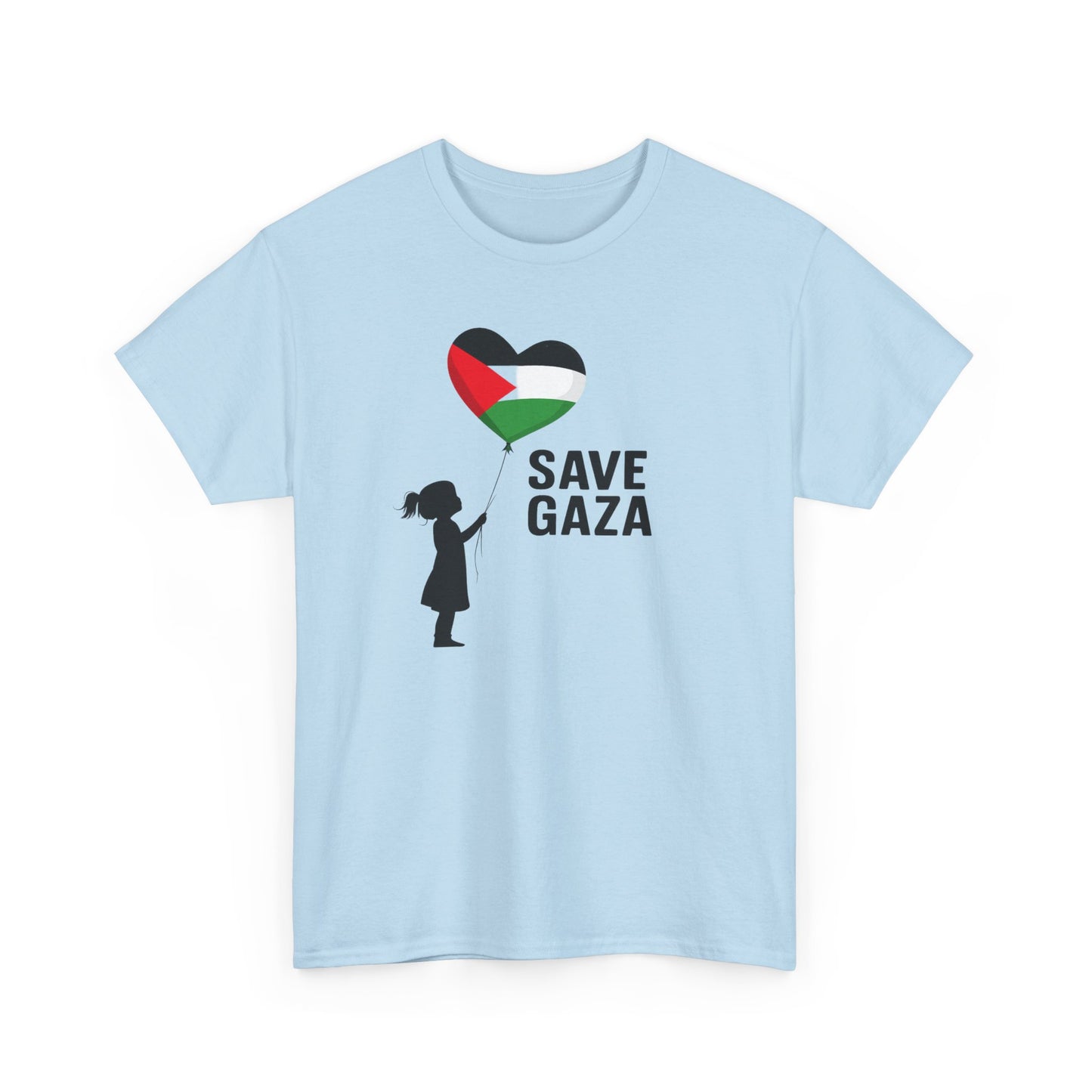 Save Gaza Unisex Heavy Cotton Tee, Activism Apparel, Statement Tshirt, Gift for Supporters, Casual Wear, Social Justice Fashion