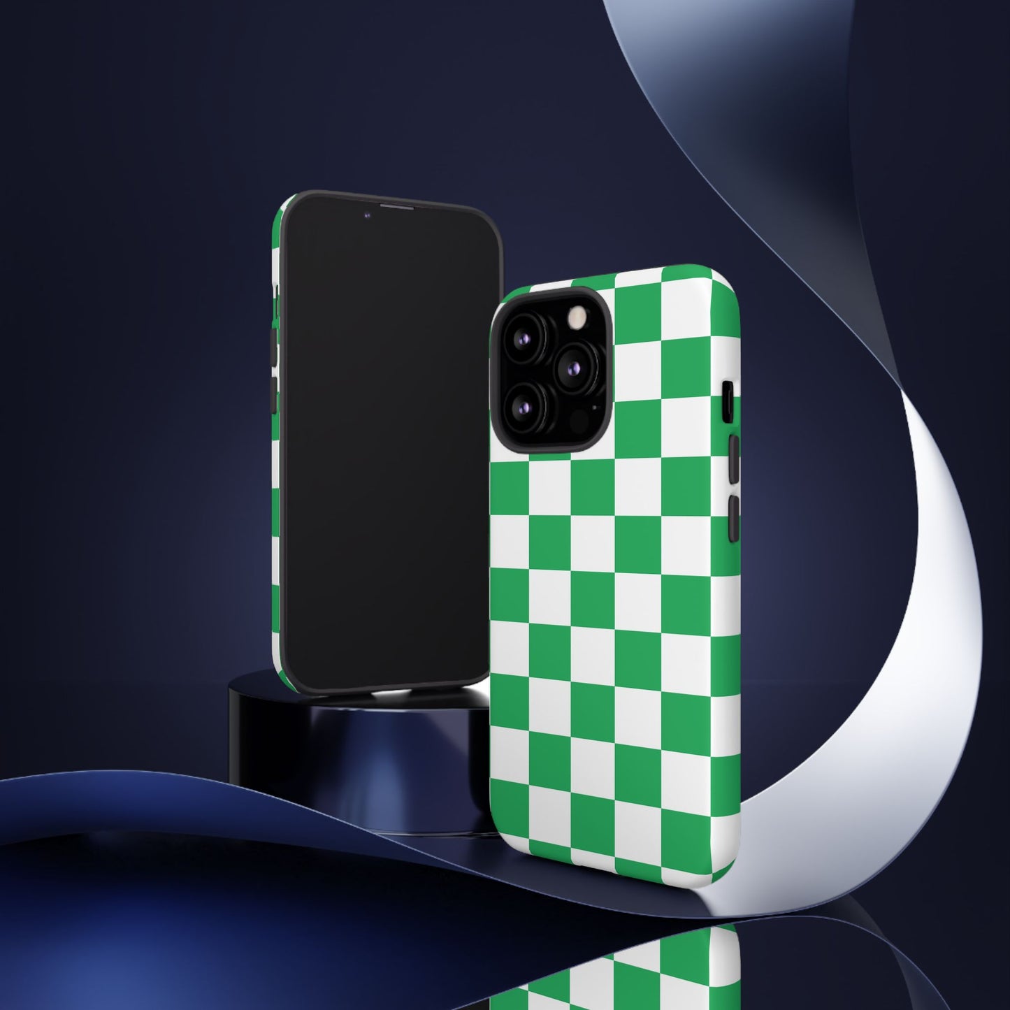 Green Checkerboard Phone Case, iPhone 17 Pro, 17, 16, 15, 14, 13, 12, 11, X, XR, XS MAX, Mobile Cover, Gift for Students, Phone Accessory