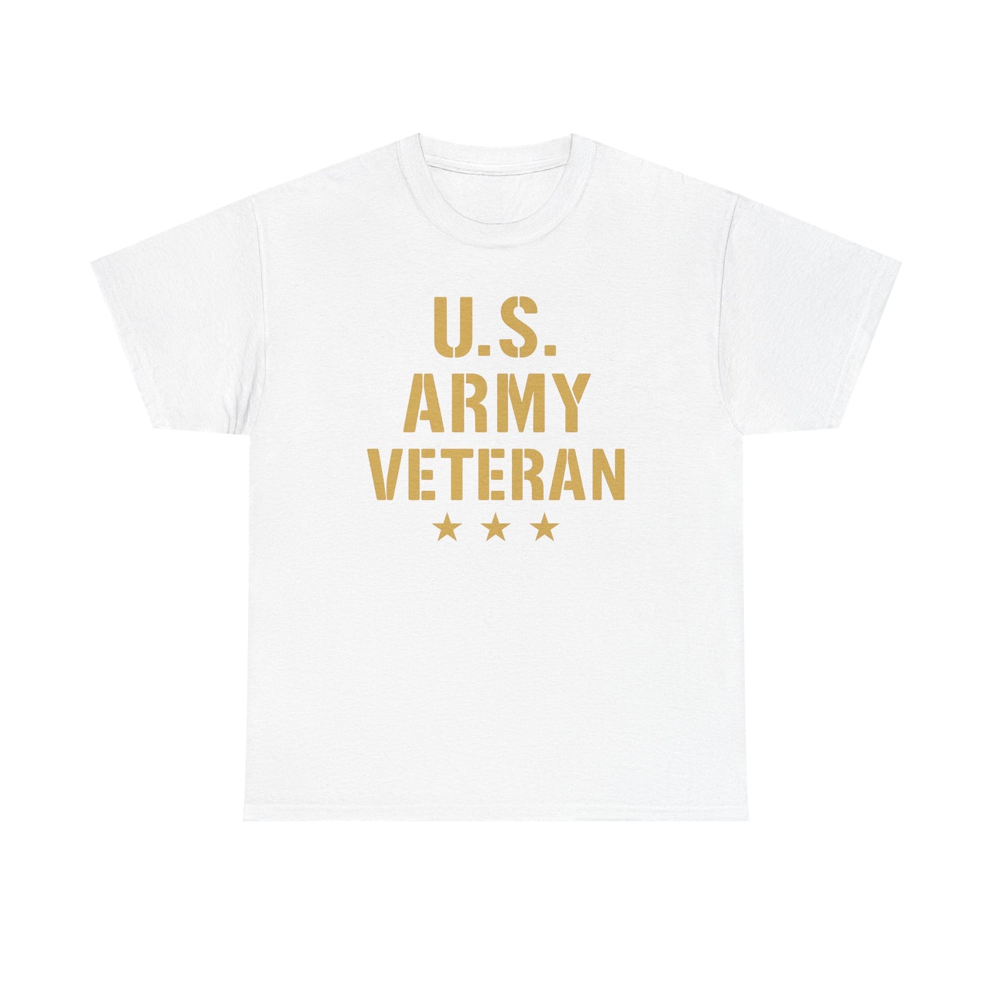 U.S. Army Veteran Heavy Cotton Tee, Patriotic Shirt, Military Gift, Casual Wear, Veteran Pride, Independence Day Apparel