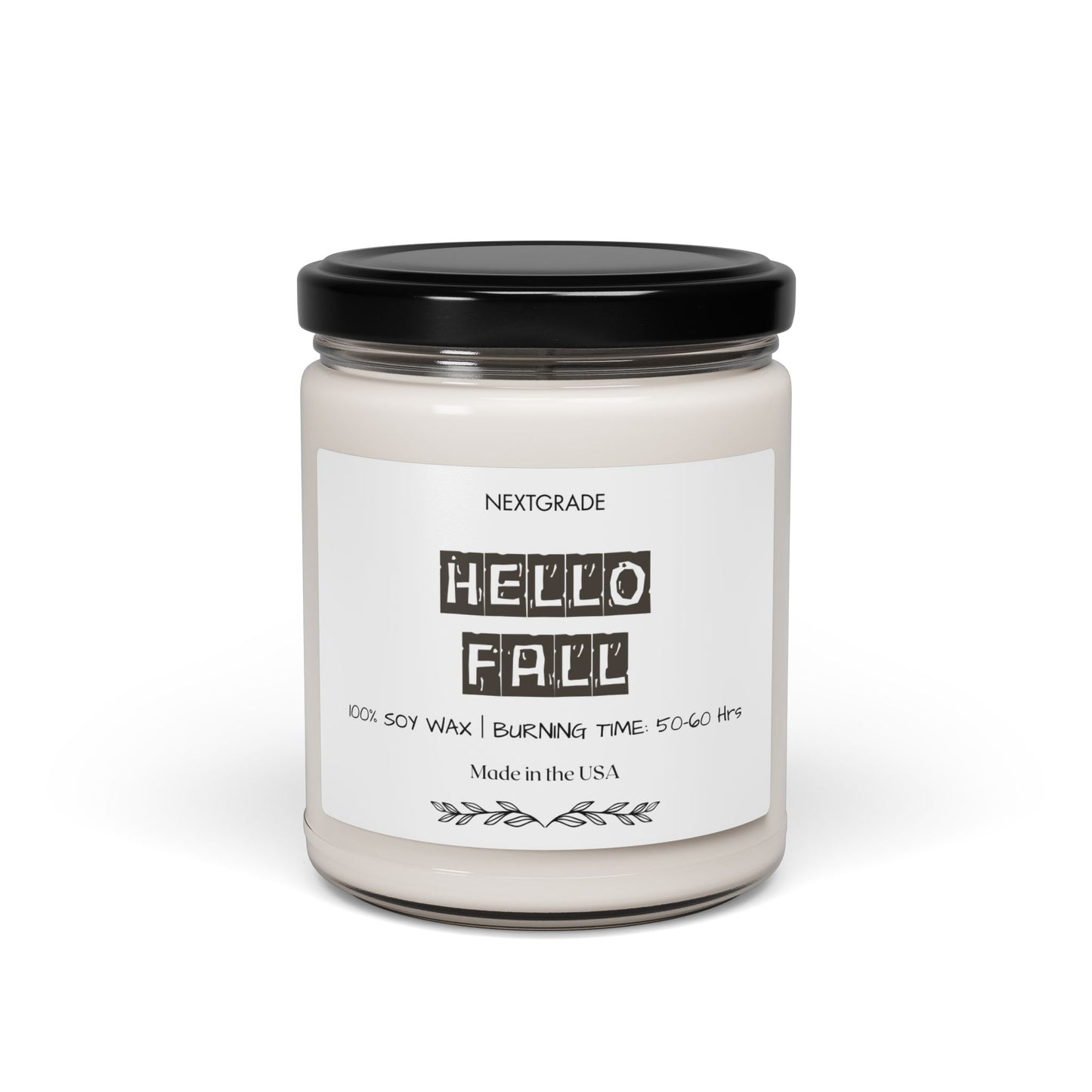 Fall Themed Scented Soy Candle, Cozy Home Decor, Autumn Aromatherapy, Hello Fall, Gift for Thanksgiving, Eco-Friendly Candle
